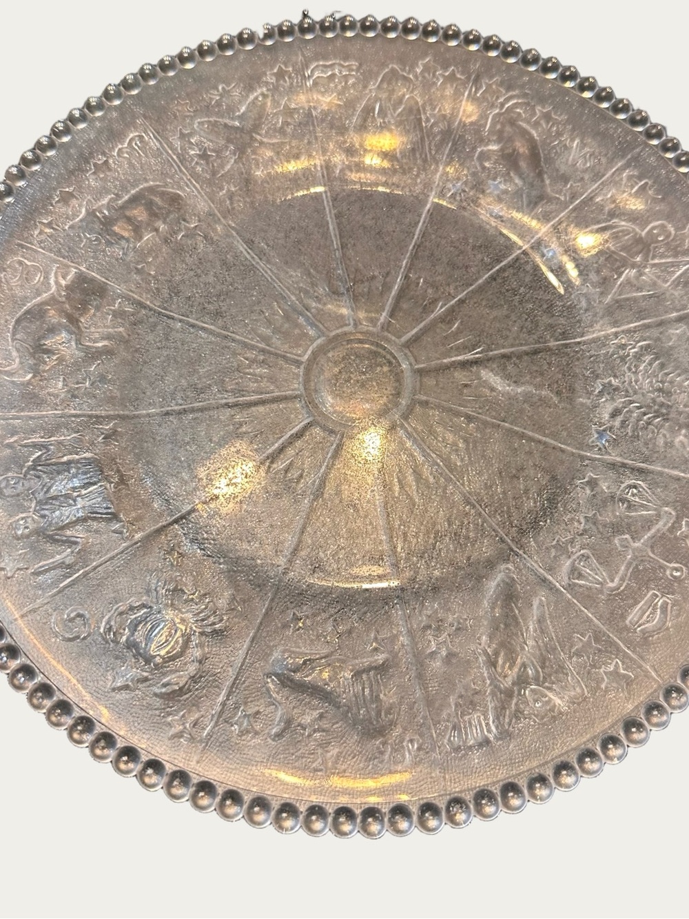 Westmoreland Vintage Depression Glass Zodiac Plate